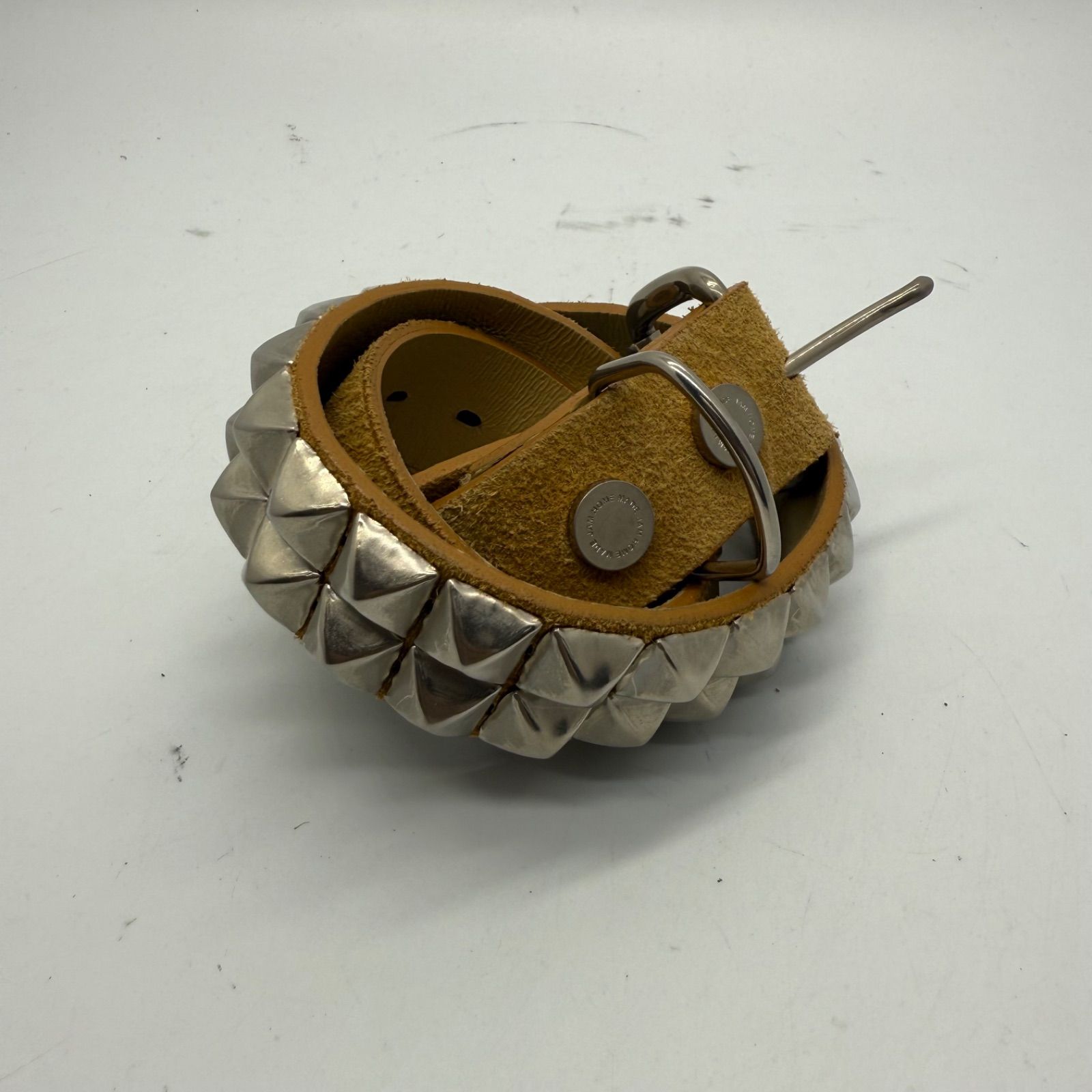 JAM HOME MADE × HOLIDAY leather studs belt ジャムホームメイド ホリデイ コラボ スタッズ レザーベルト 2連 ユニセックス