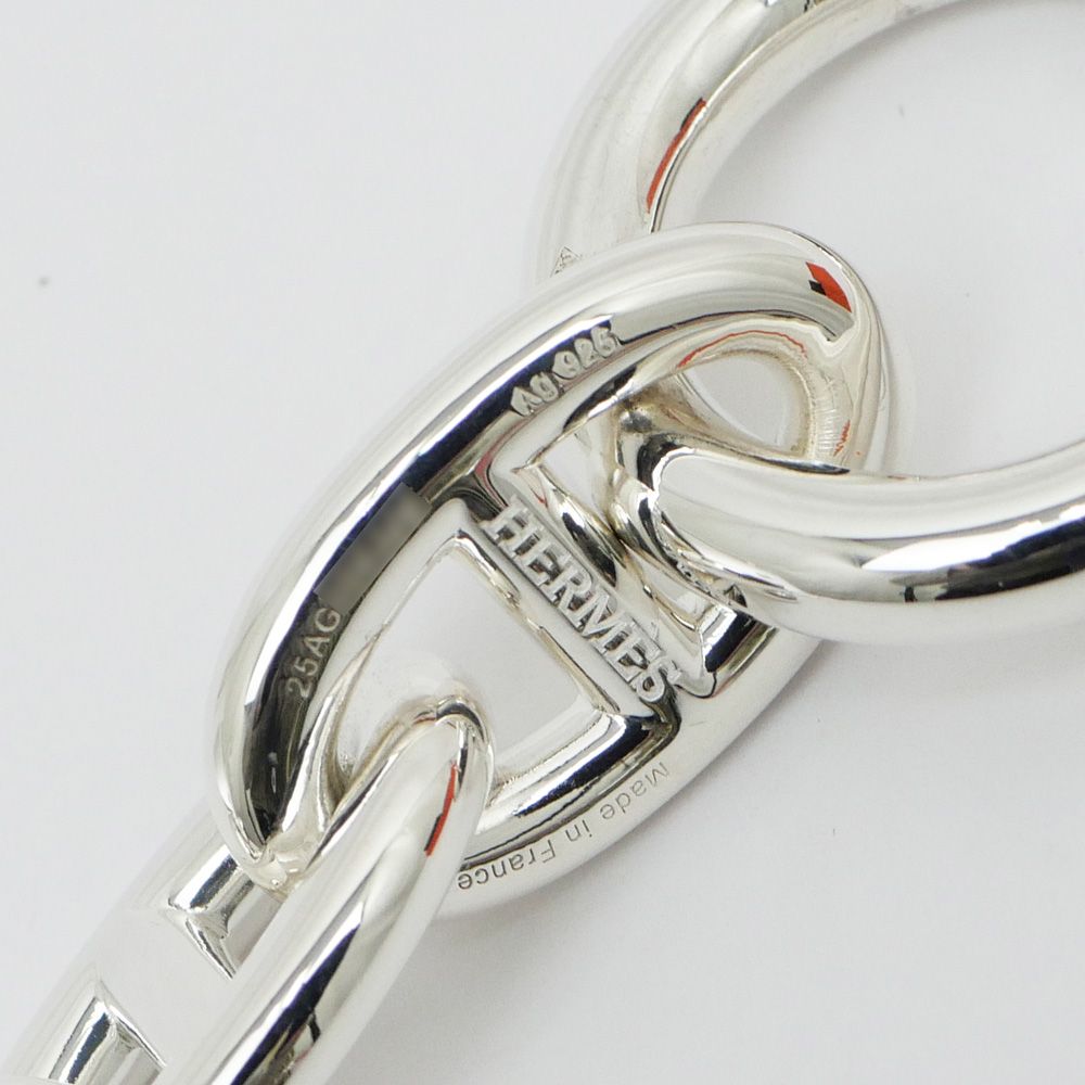 名東】エルメス シェーヌダンクル TGM 10コマ ブレスレット シルバー