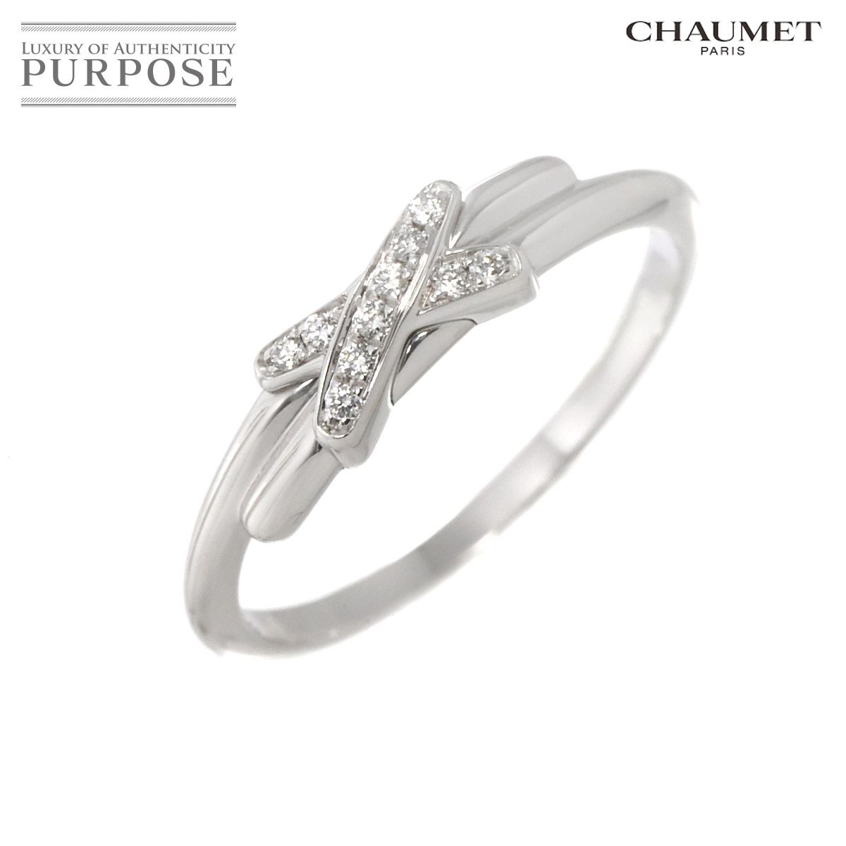 リアン　ダイヤ　ジュドゥ　リング　50号 ショーメ CHAUMET ジュ ドゥ リアン #50 リング ダイヤ K18 WG