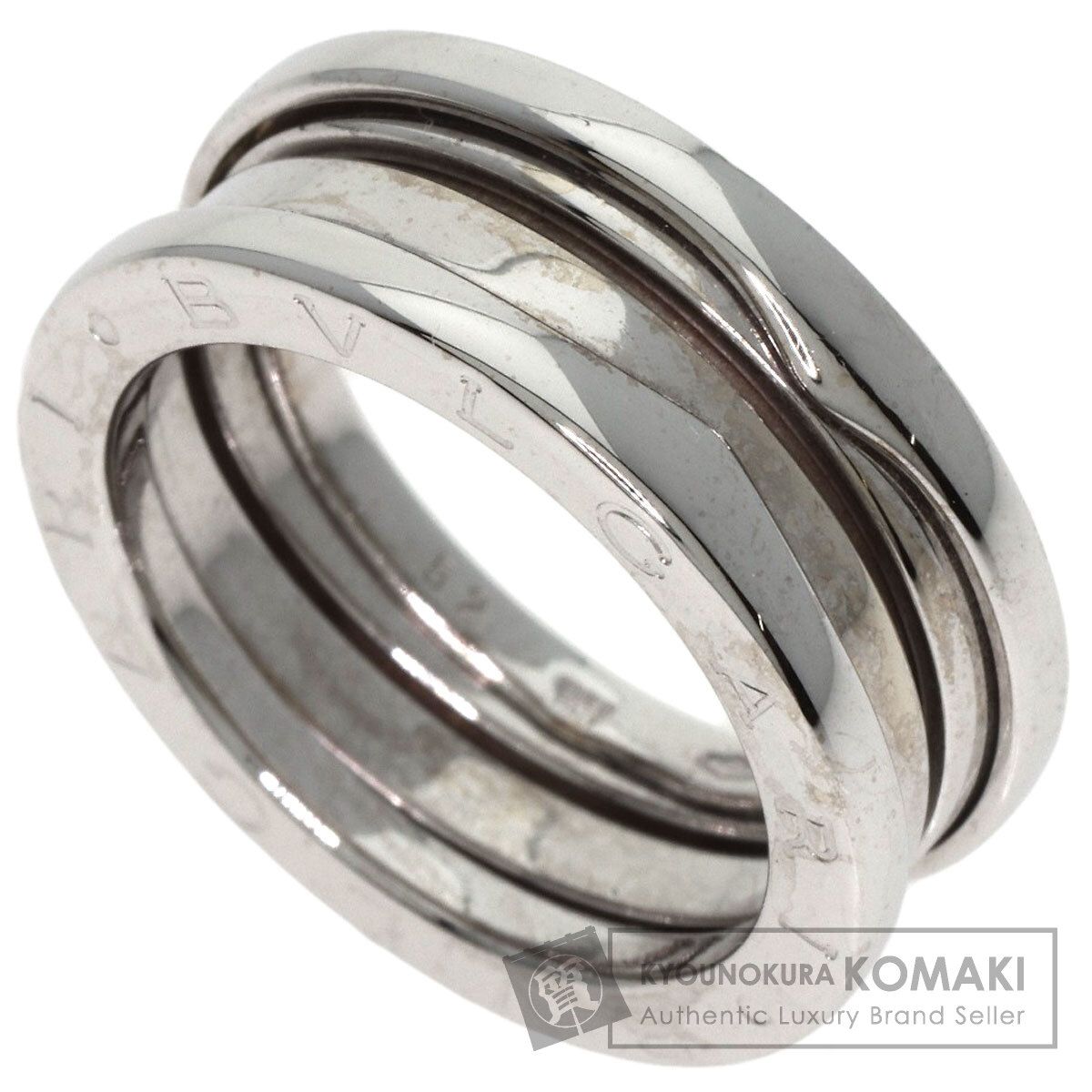 BVLGARI ブルガリ B-zero1 ビーゼロワン 2バンド 52 リング 指輪 K18WG レディース