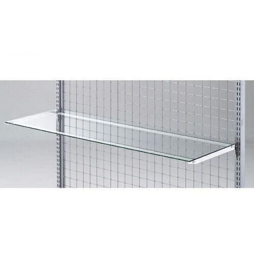 ガラス棚セットW120cm インハングタイプ ガラス5mm厚 D15cm  61-36-5-1 