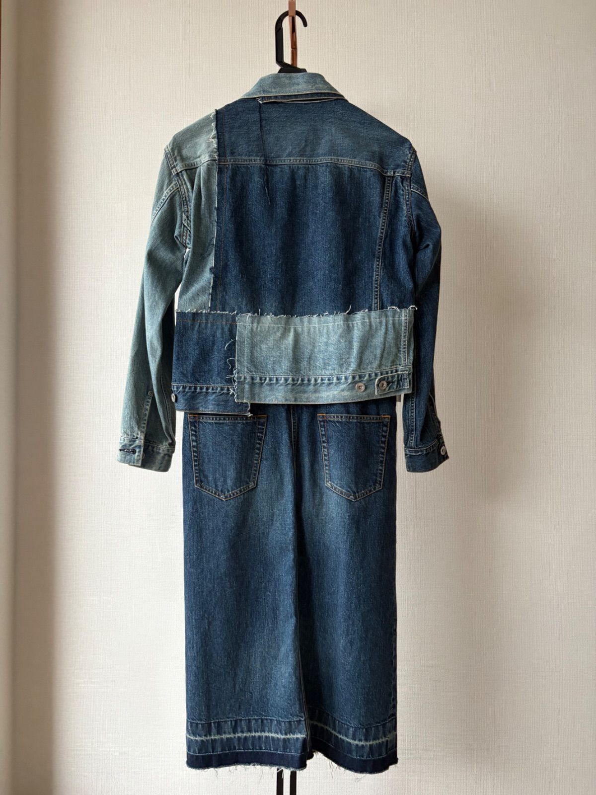 Sacai サカイ 21-05472 リメイク ドッキング デニムコート 2 Sacai サカイ 21-05472 リメイク ドッキング デニムコート 2 - メルカリ