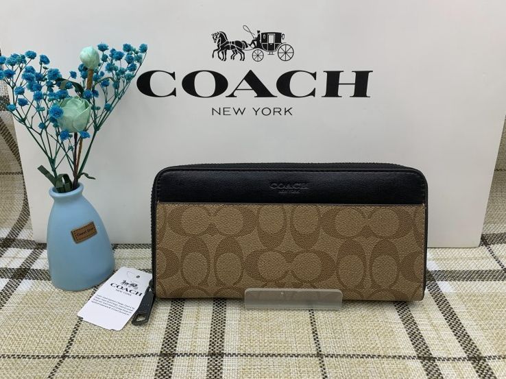 コーチ 財布 COACH 長財布 シグネチャー アコーディオン レディース プレゼント 贈り物 ギフト ラウンドファスナー ロング ジップ 新品未使用  ファッション 新生活 F58112 C293 - メルカリ