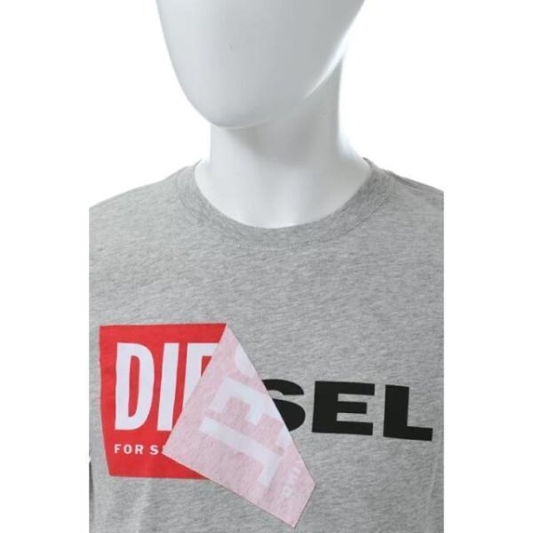 DIESEL Tシャツ XXL T DIEGO QA T-SHIRT グレー