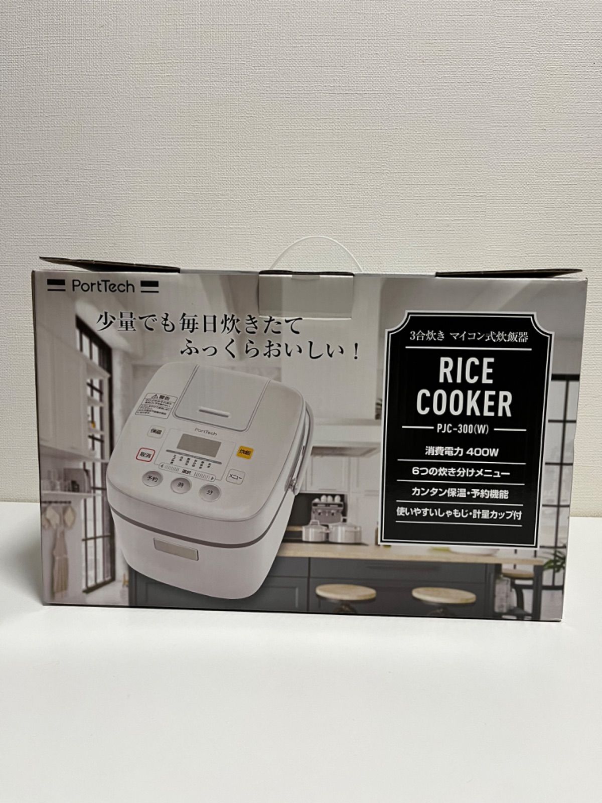 PortTech ３合マイコン炊飯器 PJC-300 - メルカリ