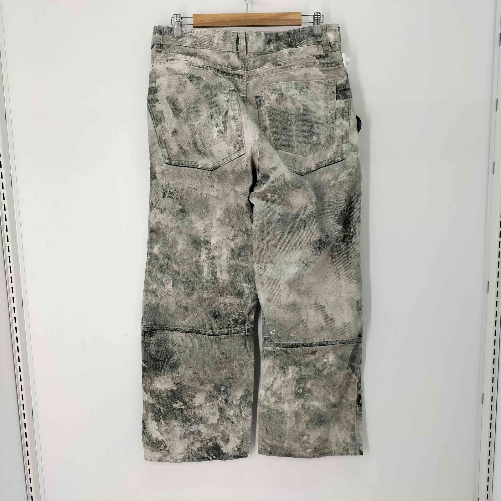 ザラ ZARA ABSTRACT PRINT TROUSERS アブストラクト柄リラックス