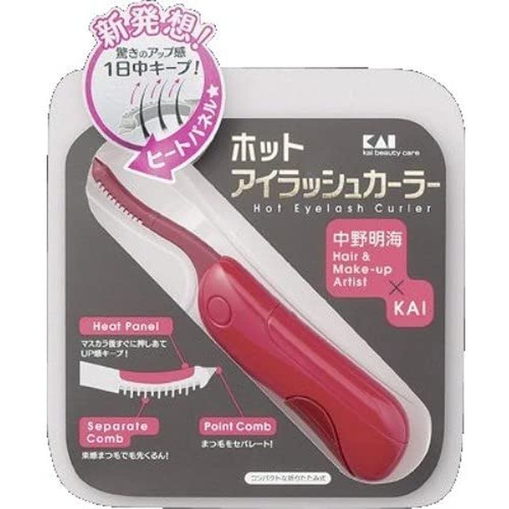 貝印 ホットアイラッシュカーラー レッド 