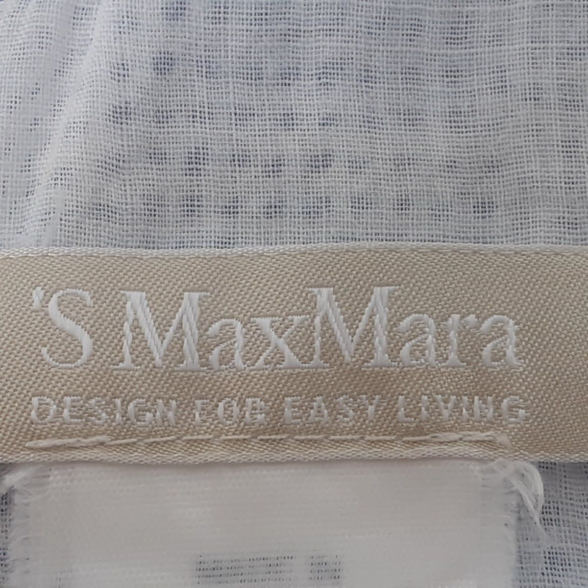 S Max Mara(マックスマーラ) ノースリーブシャツブラウス サイズ170/92A レディース美品  - 白×ダークネイビー