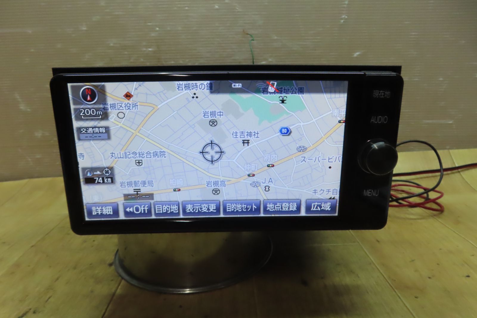 タッチパネル正常 付 F2467|トヨタ純正 NSZT-W66T SDナビ 地図2017年 地デジTVフルセグ内蔵 Bluetooth内蔵 CD DVD再生OK