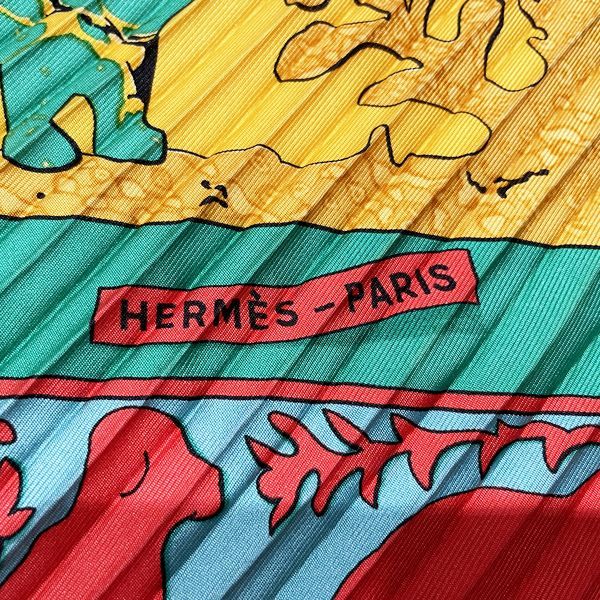 HERMES プリーツカレ カレプリセ EARLY AMERICA アーリーアメリカ スカーフ128cm備考