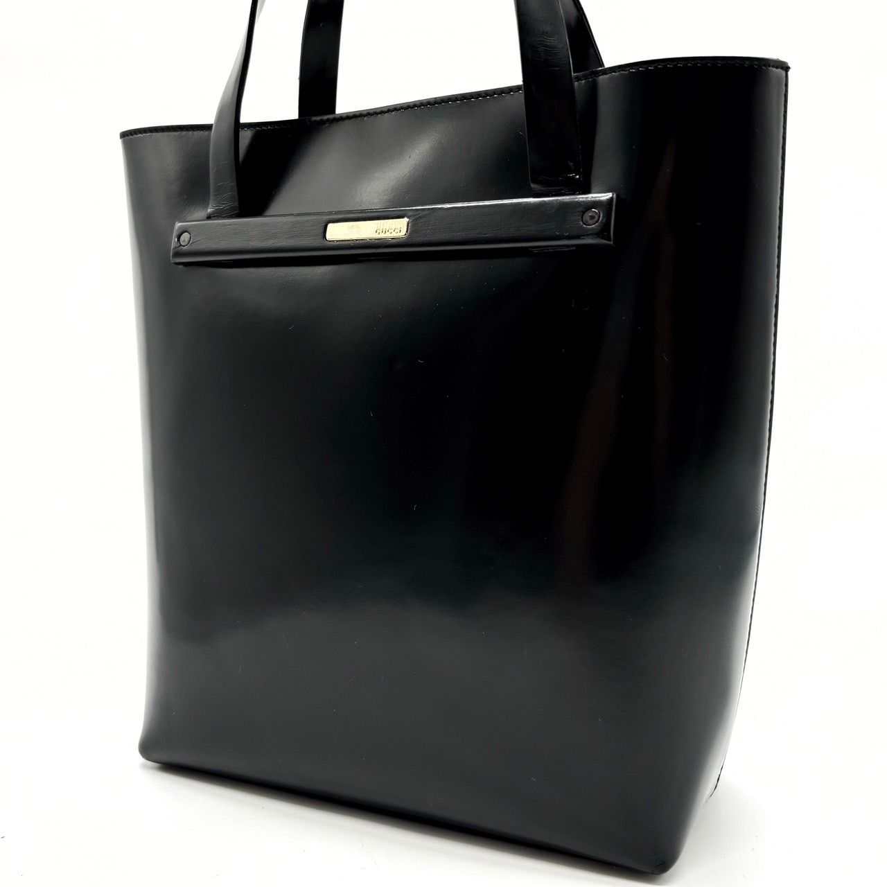 ヴィンテージ　グッチ　オールド　GUCCI ブラック　レザー　ハンドバッグ GUCCI（グッチ） ハンドバッグ オールドグッチ ヴィンテージ 26・000