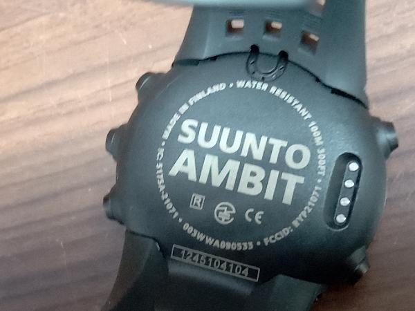 美品 SUUNTO／AMBIT BLACK／スント／アンビット ブラック／SS018374000／箱・説明書・USB充電ケーブル付属 - メルカリ