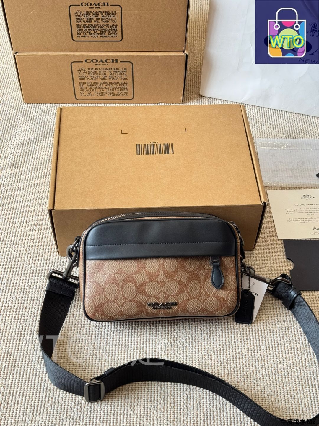 今日 Coach Track Men s Camera Bag - コーチ トラック メンズ カメラバッグ-WTO輸入2