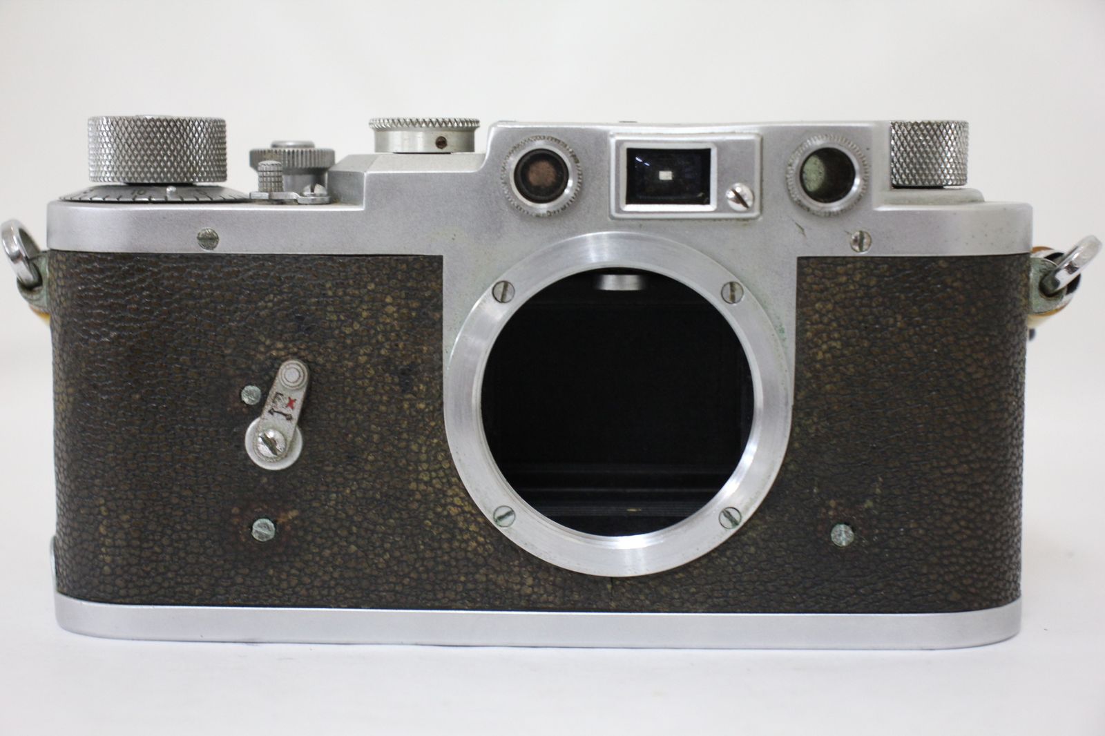 Leica Ⅲf＋Canon50mm f3.5 リザード革美品 バルナックIIIaに