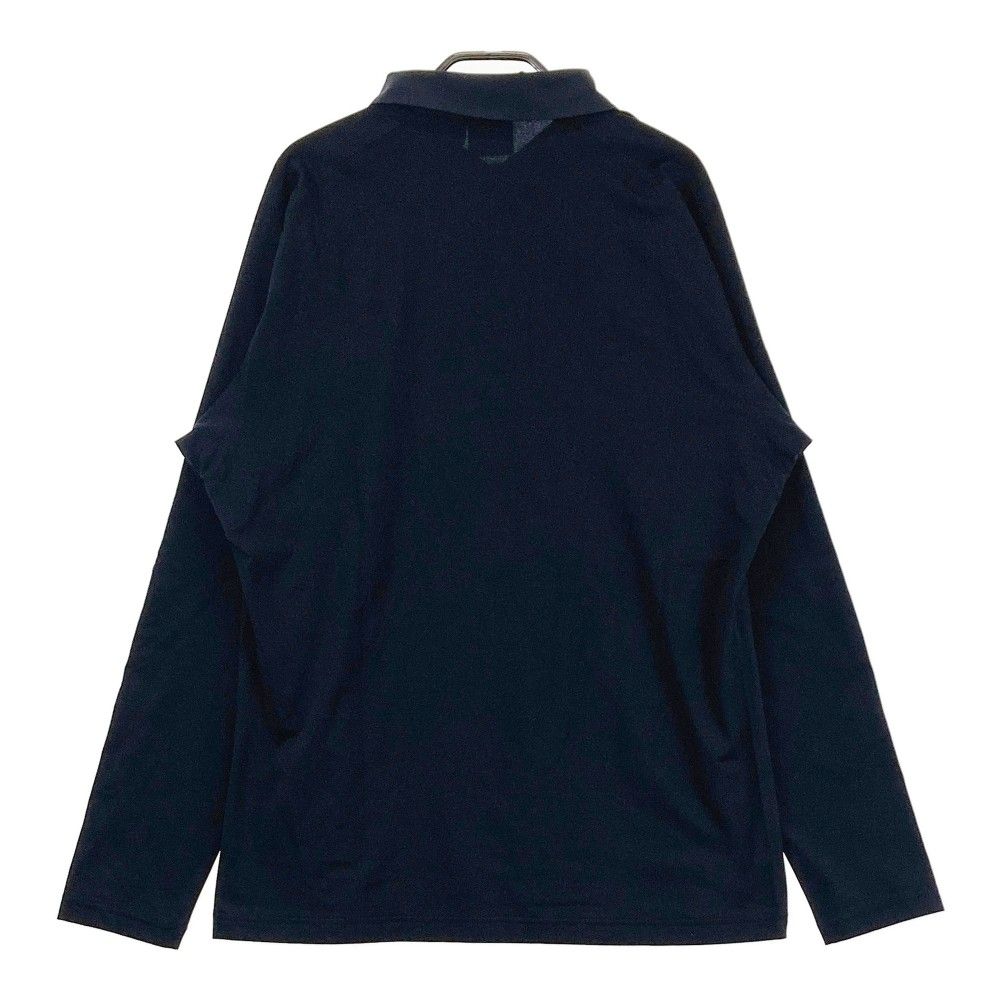 サイズ：XO DESCENTE GOLF デサントゴルフ  長袖ポロシャツ  ネイビー系 [240101435006] ゴルフウェア メンズ ストスト サイズ：XO DESCENTE GOLF デサントゴルフ 長袖ポロシャツ
