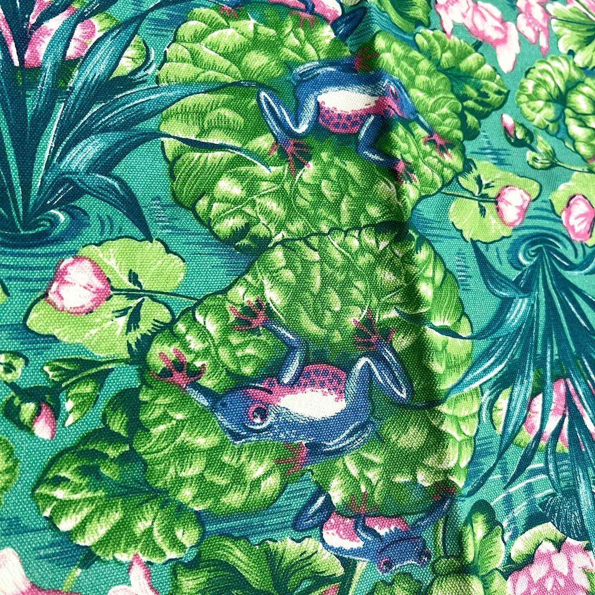 美品 HERMES エルメス エプロン コットン カエル柄 グリーン - メルカリ