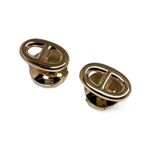 HERMES エルメス シェーヌダンクル ピアス 750PG ブランドジュエリー  