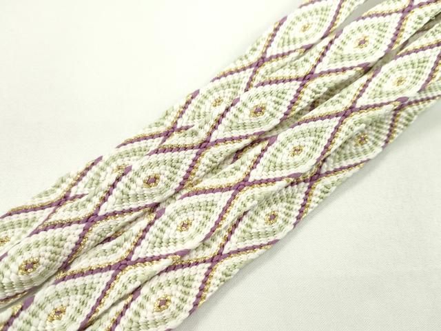 平和屋本店□極上 有職組紐道明 帯締め 唐組 桐壺 金糸 宮内庁御用  