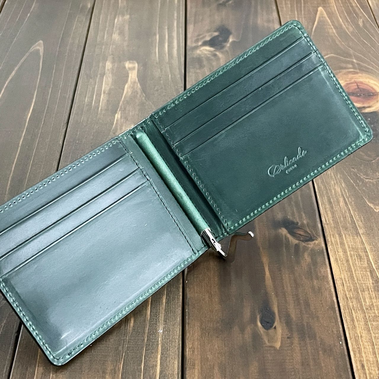 FENDI フェンディ マネークリップ シャドー ズッカ ブラック レザー