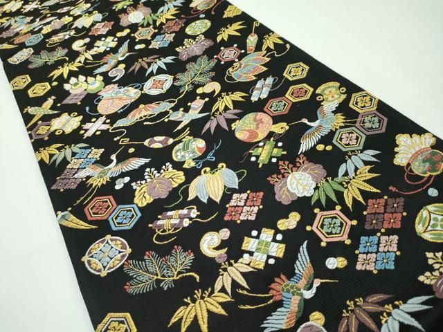 平和屋本店□極上 西陣の老舗 1782年創業 山下織物 六通柄