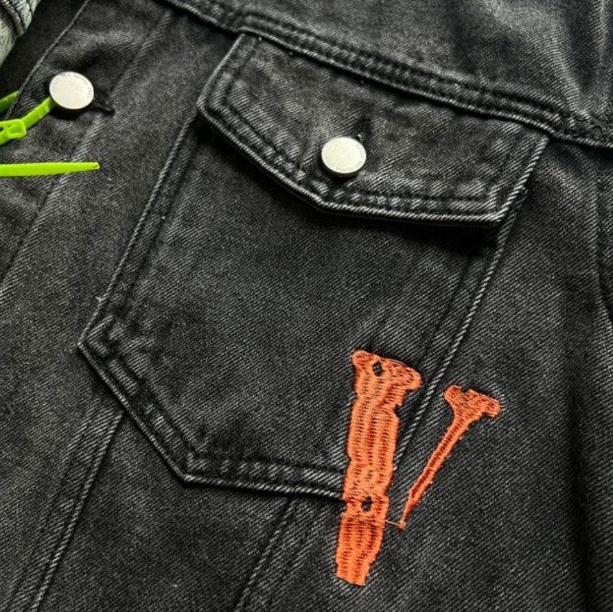 新品大人気 VLONE デニムジャケット 2色 Washed blue - メルカリ