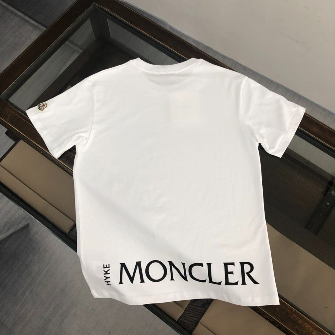 Moncler おしゃれな新作夏丸首の半袖ブラウス