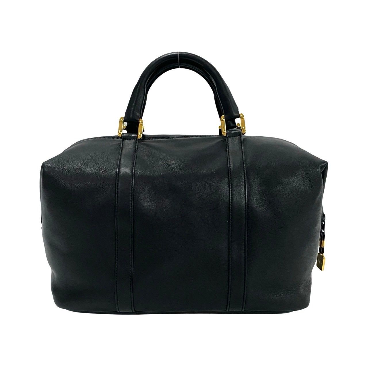 極 美品 袋付き LOEWE ロエベ ヴィンテージ アナグラム ロゴ レザー 本革 ハンドバッグ ボストンバッグ トートバッグ ブラック 88620  - メルカリ