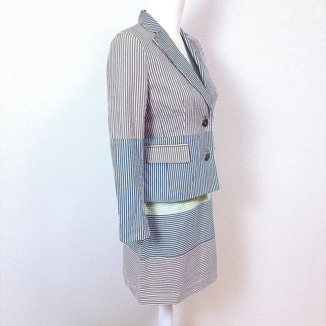 ブルックスブラザーズ スカートセットアップ ジャケット2 スカート4 ストライプ