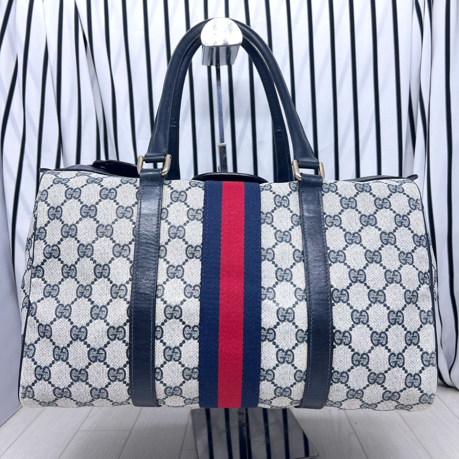 【極美品：傷なし】グッチ ボストンバッグ シェリーライン GG プラス PVC 楽天市場】【バッグ】GUCCI グッチ オールドグッチ GGプラス