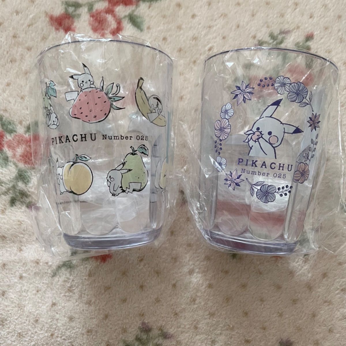 メルカリshops 新品未使用 ポケモン クリアタンブラー ピカチュウ ガーデン コップ