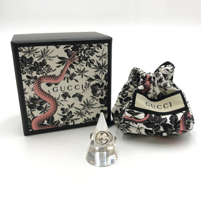 GUCCI グッチ GG ダブルロゴリング 190483 指輪 アクセサリー 182-241018-kk-44-tei