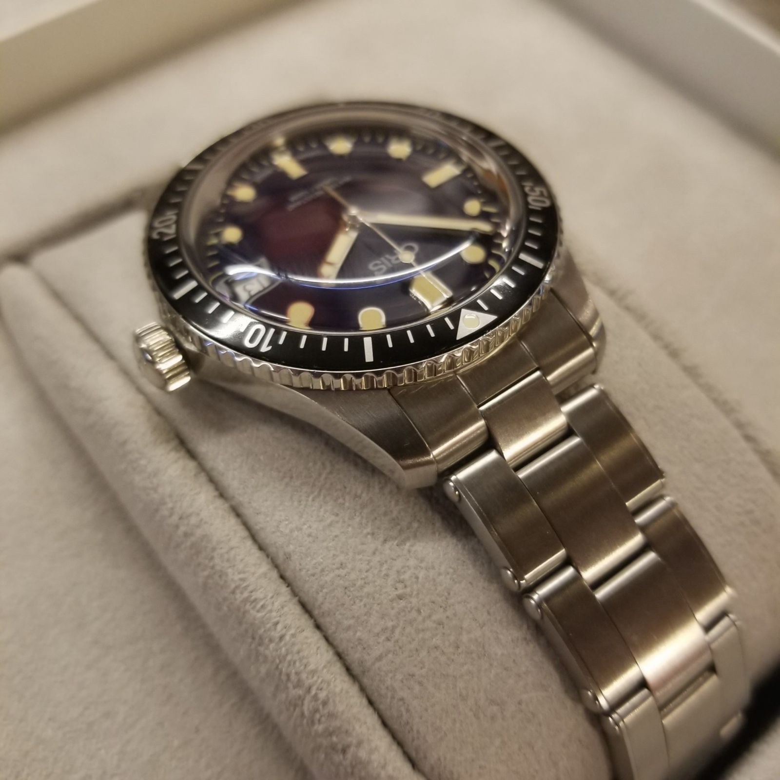 腕時計 ORIS オリス レクタンギュラーデイト Ref:561 7656 4034M 561 7656