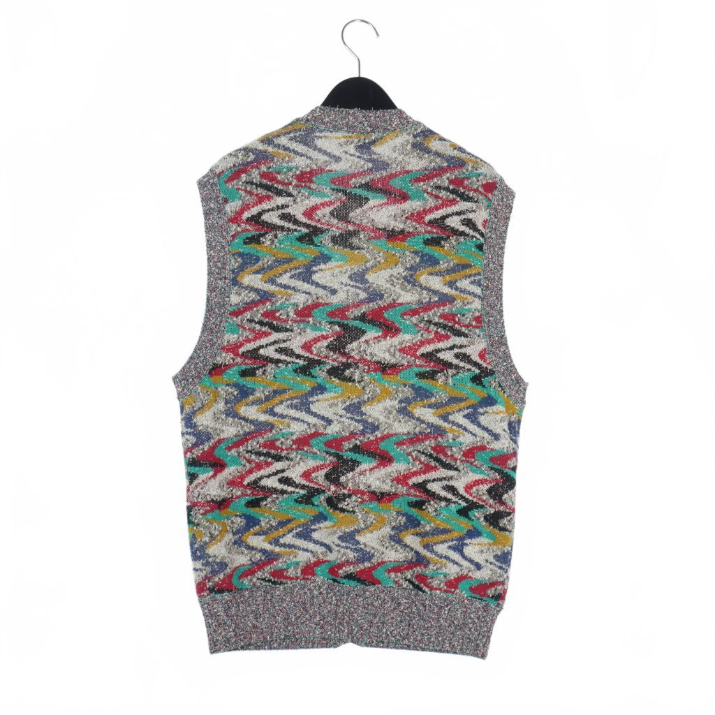 ミッソーニベスト イタリア製 ミッソーニ MISSONI マルチカラー ニット ベスト