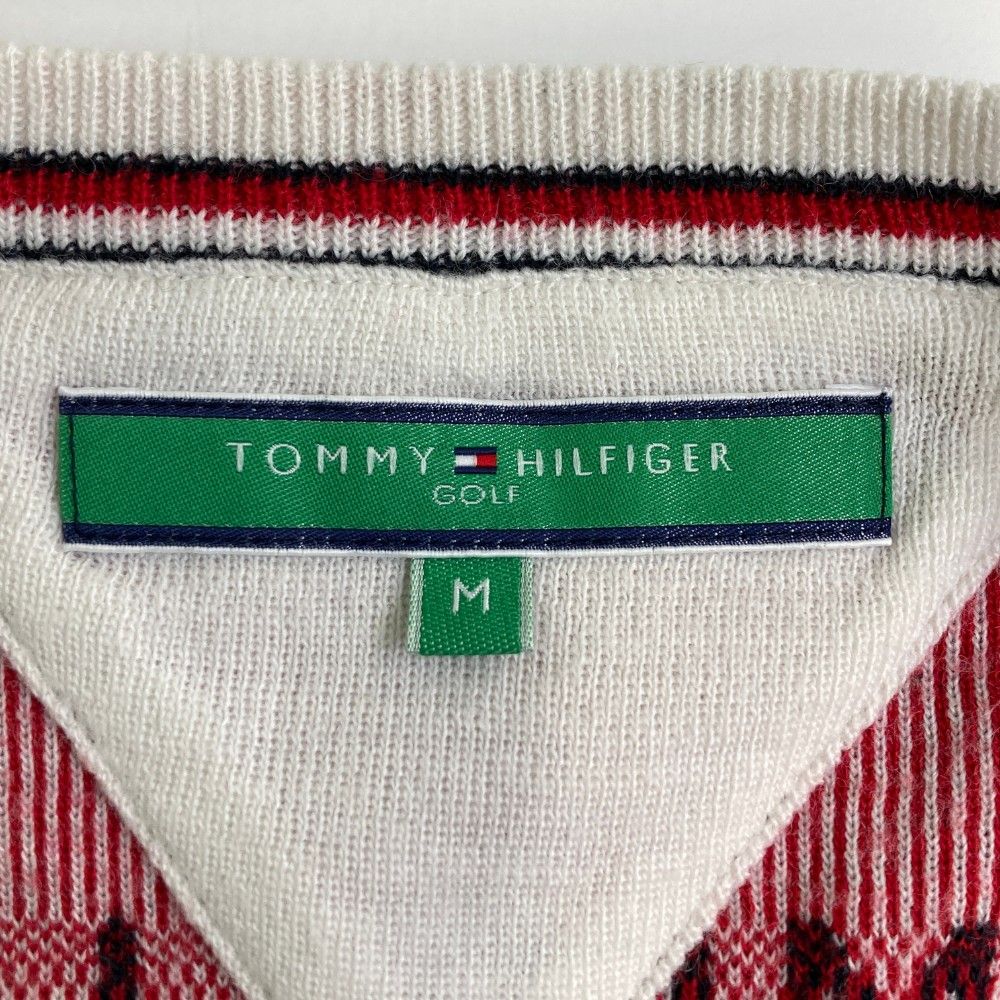 サイズ：M TOMMY HILFIGER GOLF トミー ヒルフィガーゴルフ  ニットベスト  ネイビー系 [240101255879] ゴルフウェア レディース ストスト