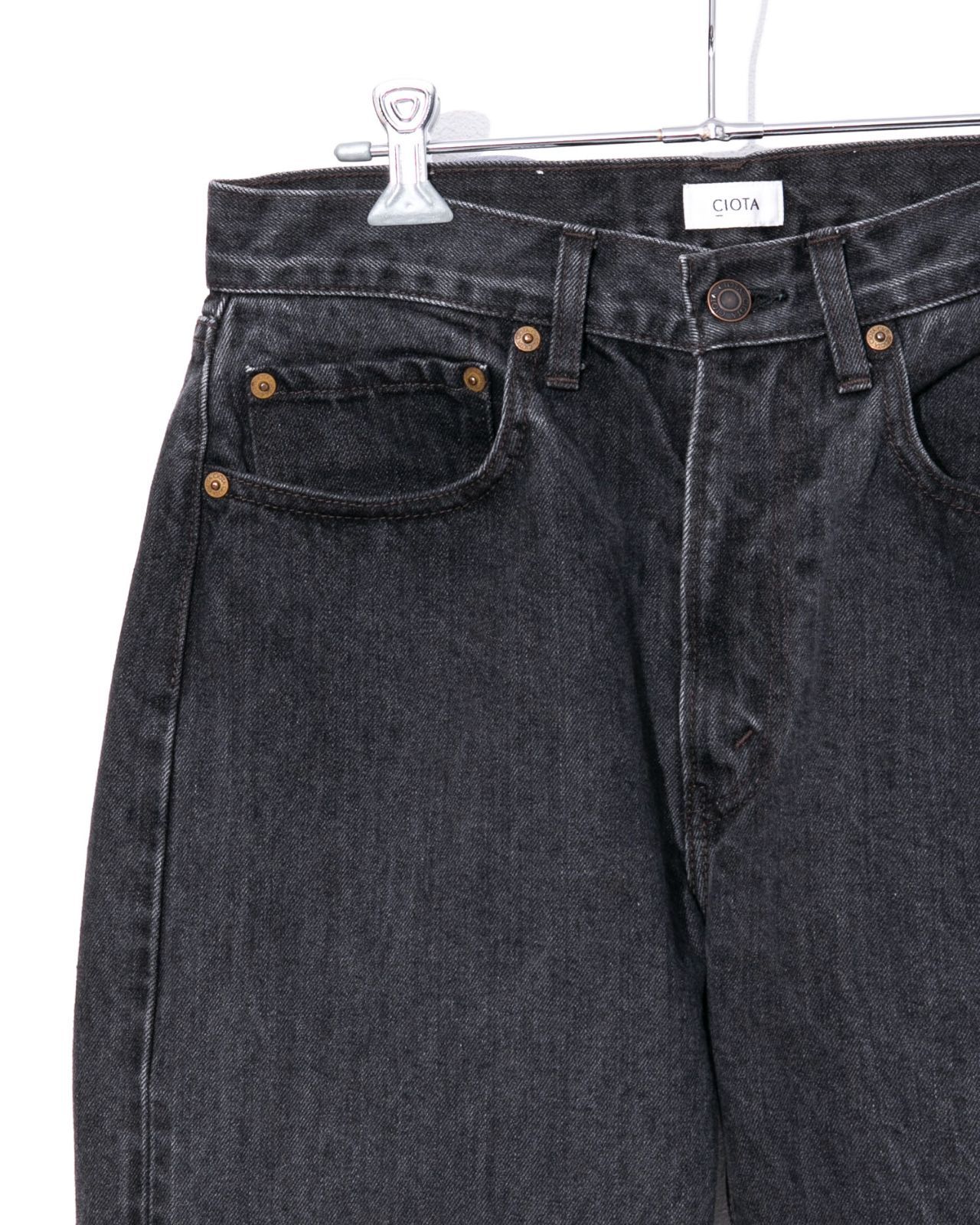 CIOTA シオタ ブラック スビンコットン NPTM-2TP13.5oz テーパード 