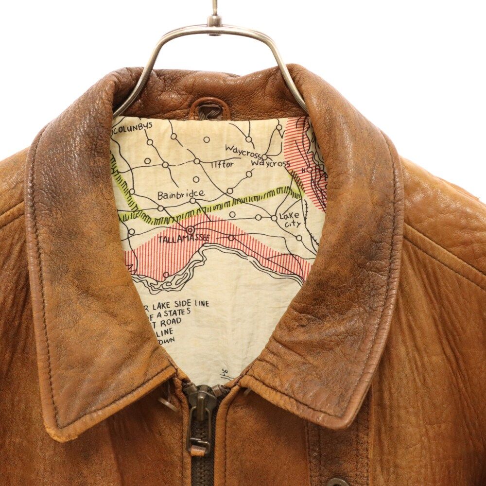 VINTAGE (ヴィンテージ) ROBO リアルレザー ボンバージャケット