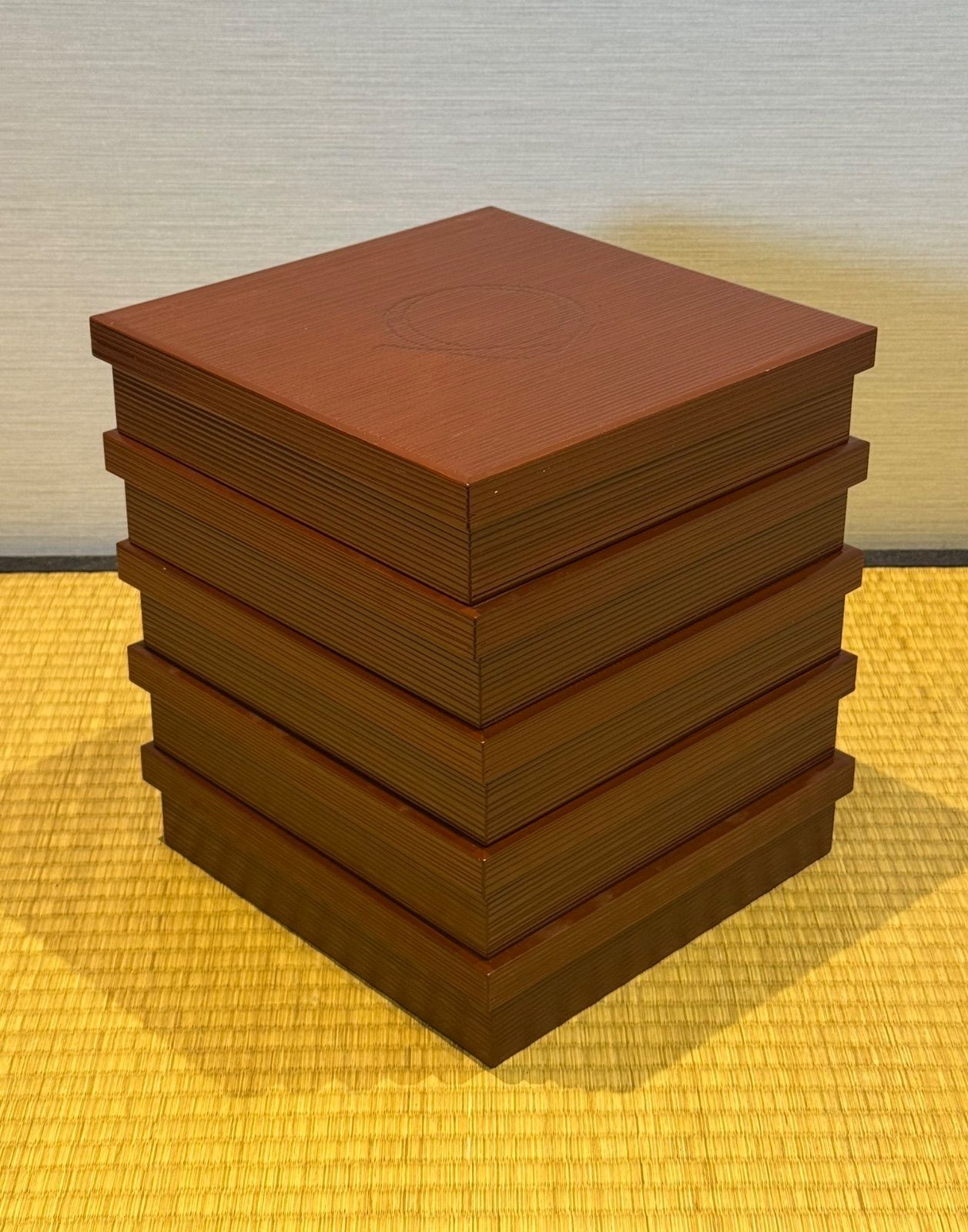 木製漆塗り　柳菴作　柳筥　出世膳　5客　弁当箱　共箱　未使用　骨董品、美術品 木製漆塗 柳菴作 柳筥 出世膳 5客 弁当箱 共箱 未使用|サムライ