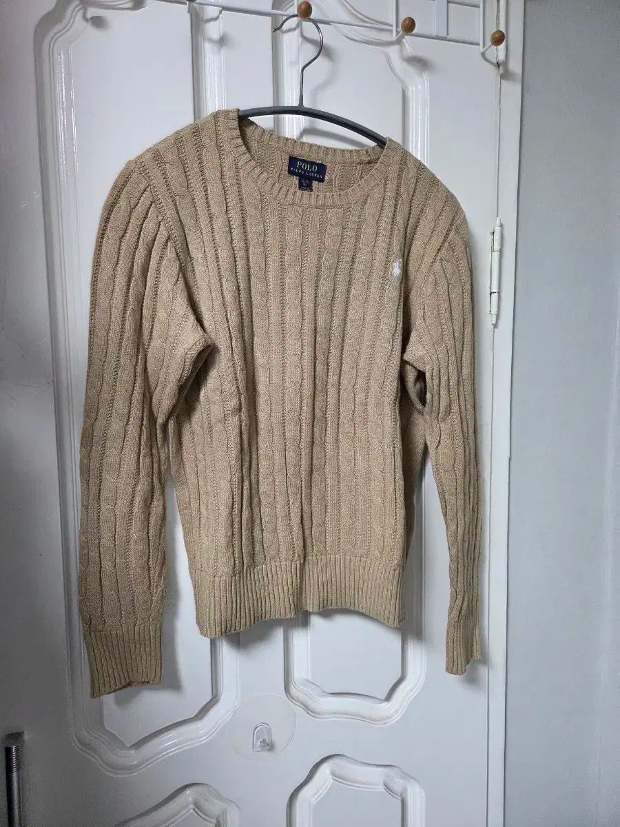 ポロ Ralph Lauren ラルフローレン ケーブル ニット ベージュ ガールズ xl