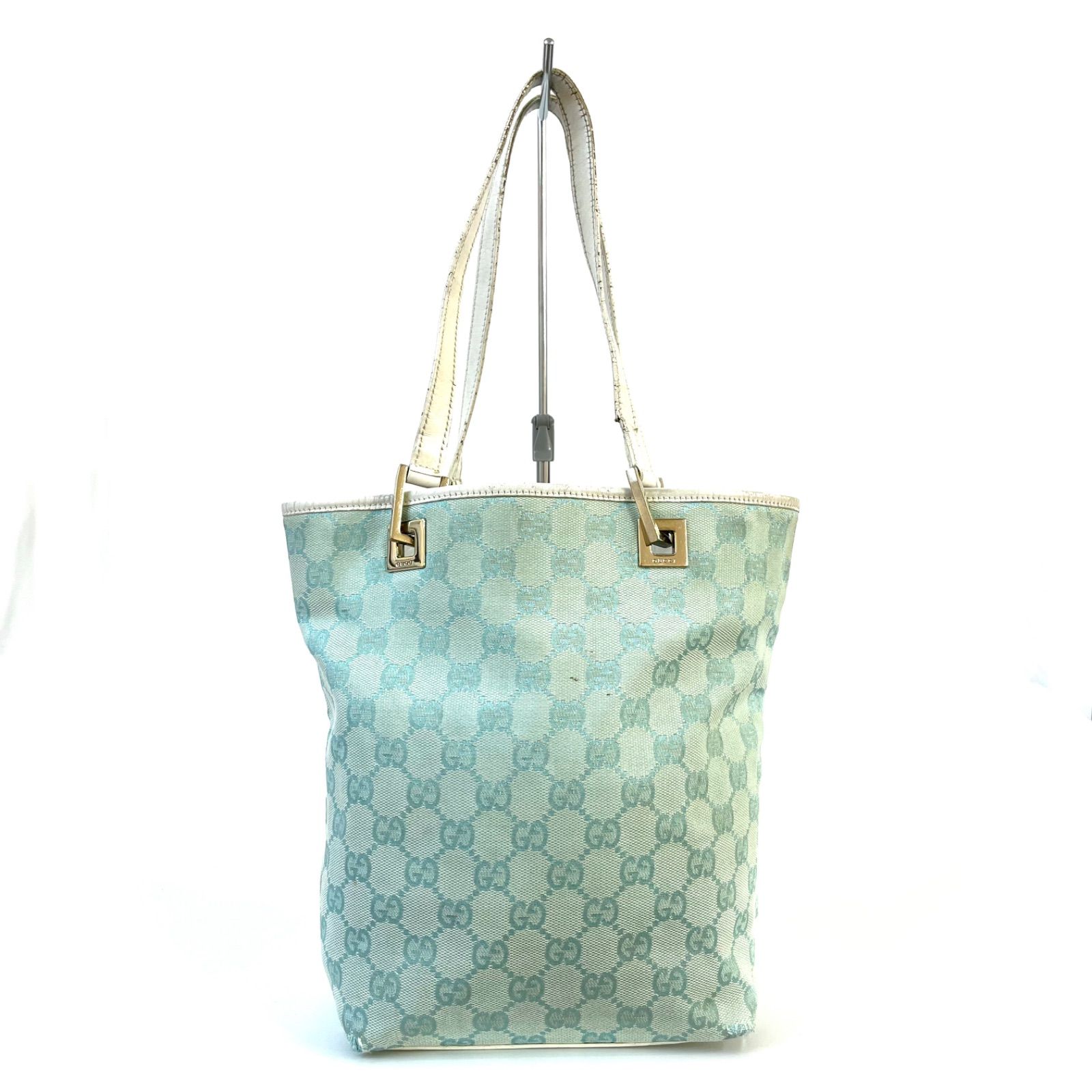 GUCCI グッチ トートバッグ バケツバッグ GG柄 肩がけ ブラウン 金具 
