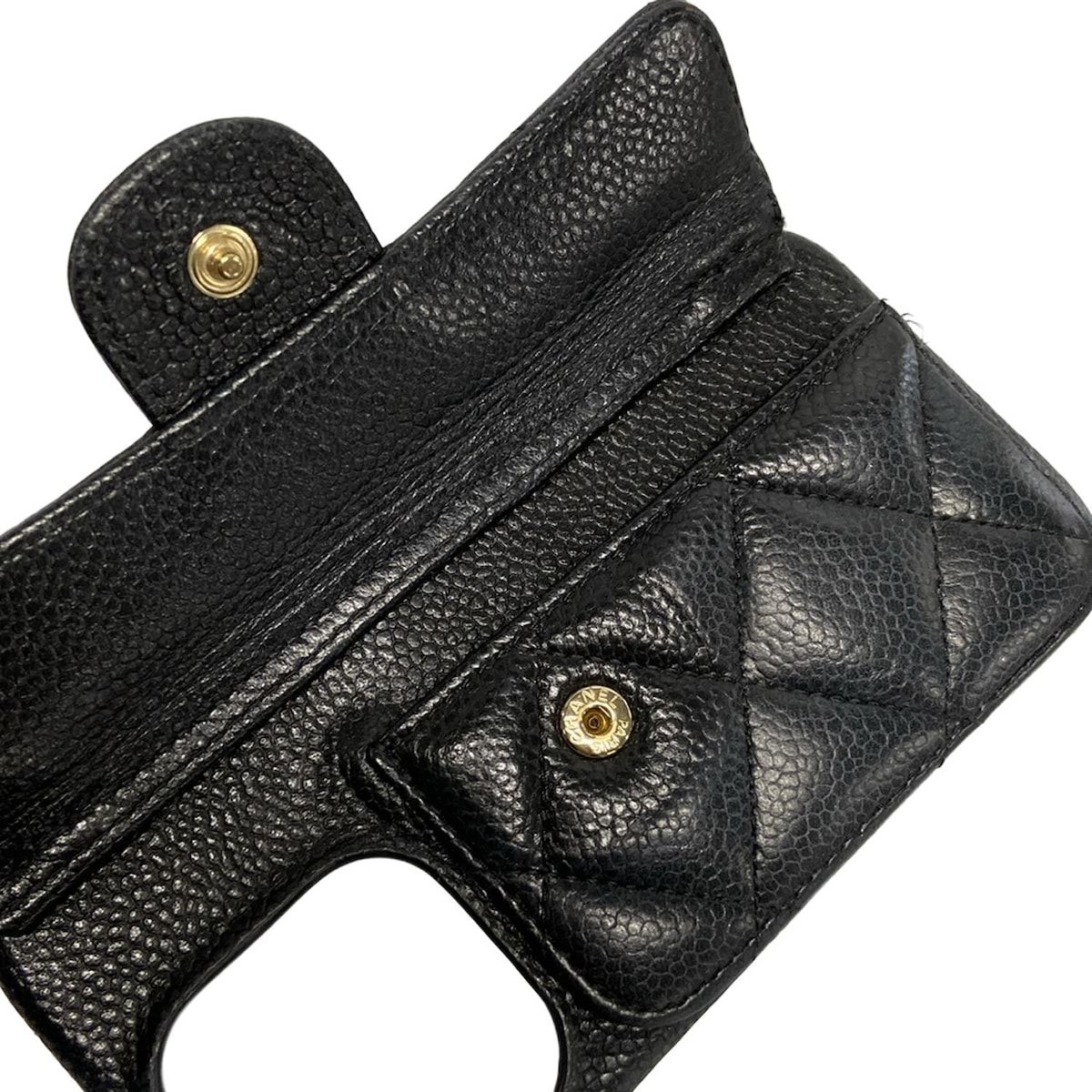 CHANEL シャネル 携帯電話ケース マトラッセ AP2689 黒 ラムスキン WWW_OPDRERGINERDOGAN_COM