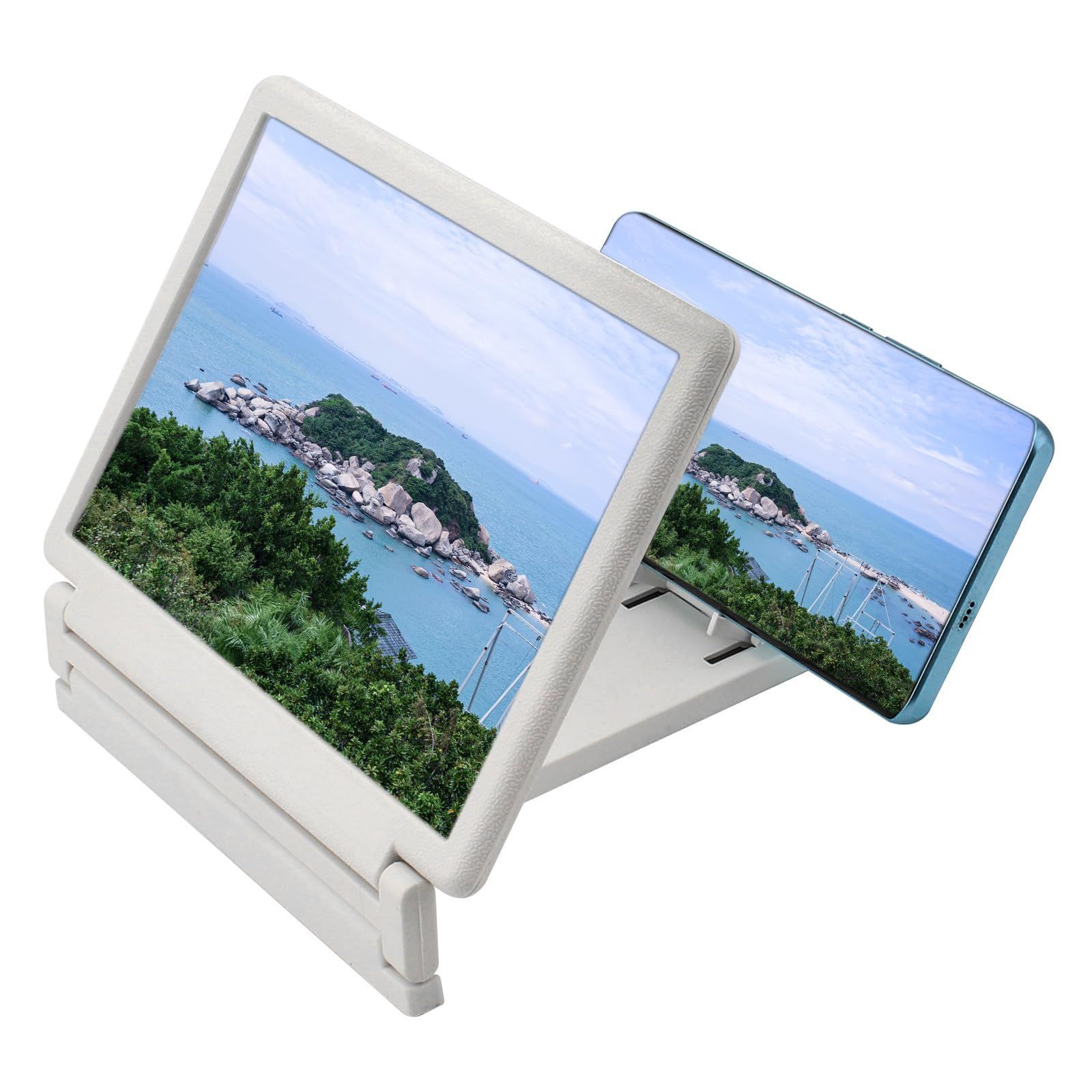 スマホ拡大鏡 3倍 3Dスクリーンアンプ 調節可能 軽量設計 スマホ画面