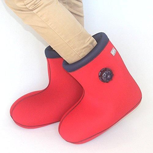 クロッツ やわらか湯たんぽ 足用タイプ 底なし レッド S