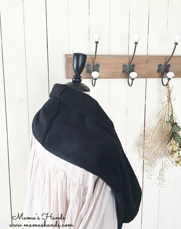 《ブラック ウール》おしゃれな フォーマル 冠婚葬祭 中厚 秋 冬 春 シンプル スヌード