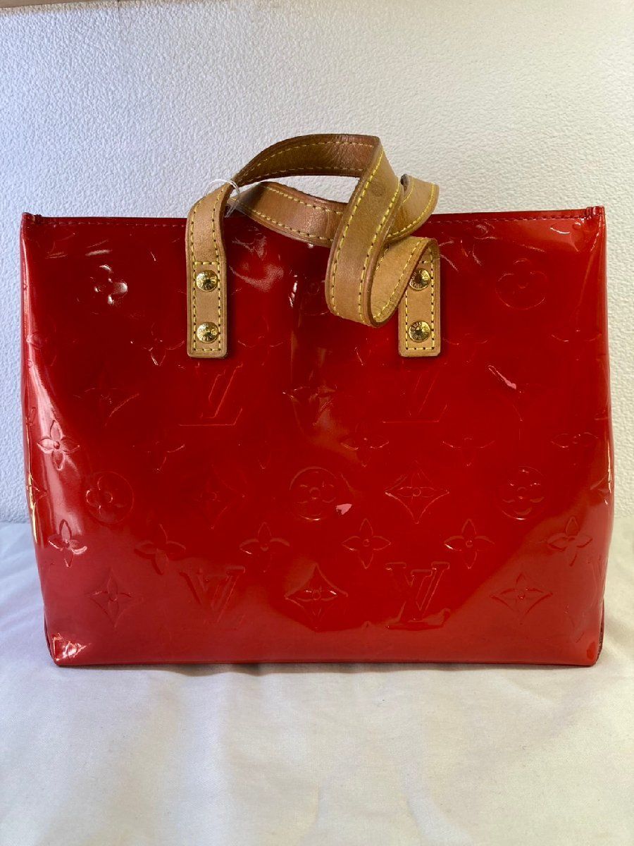 【LOUIS VUITTON】ヴェルニ リードPM レッド ハンドバッグ LOUIS VUITTON ルイヴィトン リードPM モノグラムヴェルニ