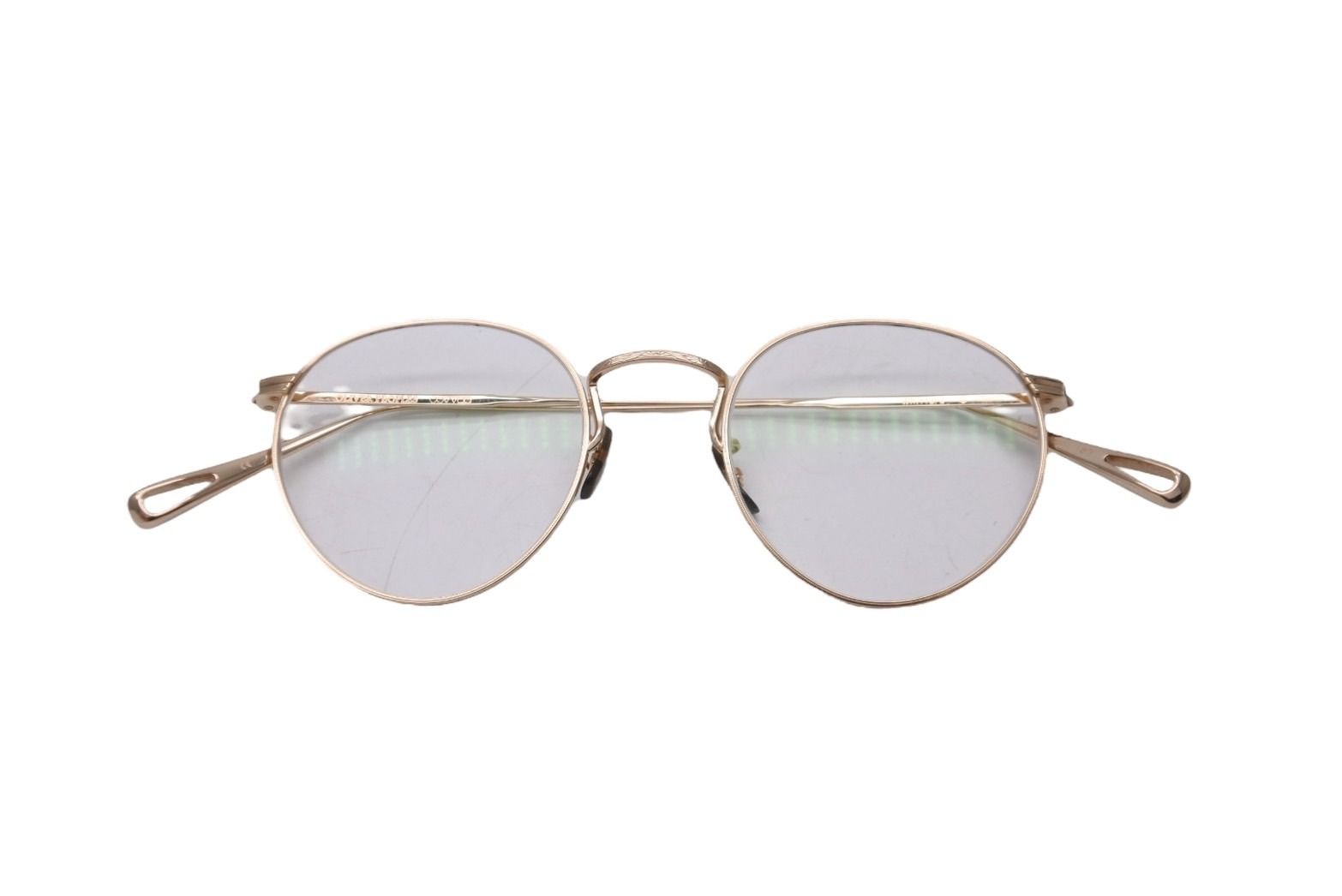 OLIVER PEOPLES オリバーピープルズ メガネ メガネフレーム Whitford G 47□22 145 クリア ゴールド 美品 中古  56777 - メルカリ