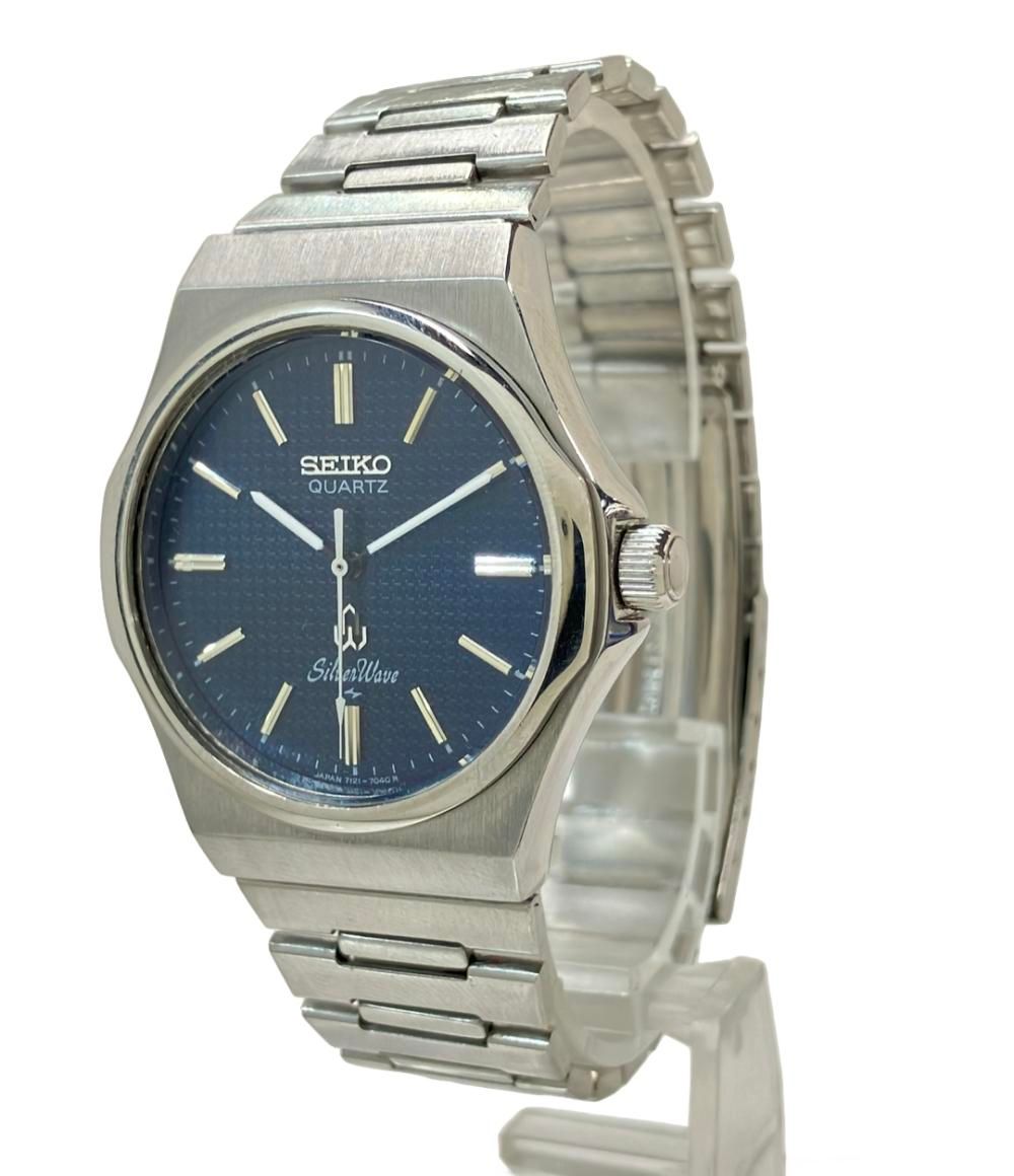 7121-703A SEIKO Seiko Dial Silverwave QUARTZ - WTS] DAINI SILVER 