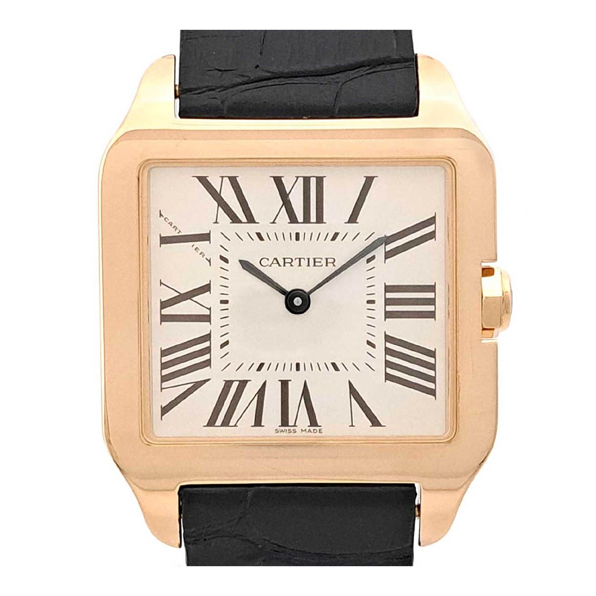 カルティエ サントス デュモン SM W2009251 クオーツ ピンクゴールド レディース CARTIER【中古】 【時計】