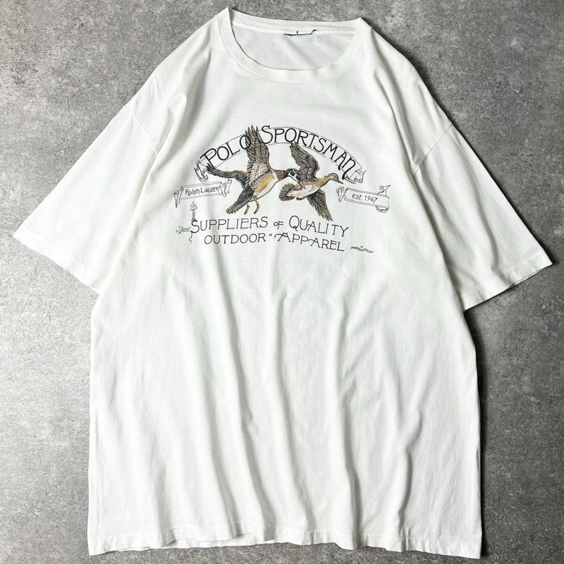 90年代 ポロカントリー&ポロスポーツマン 前面プリントTシャツ
