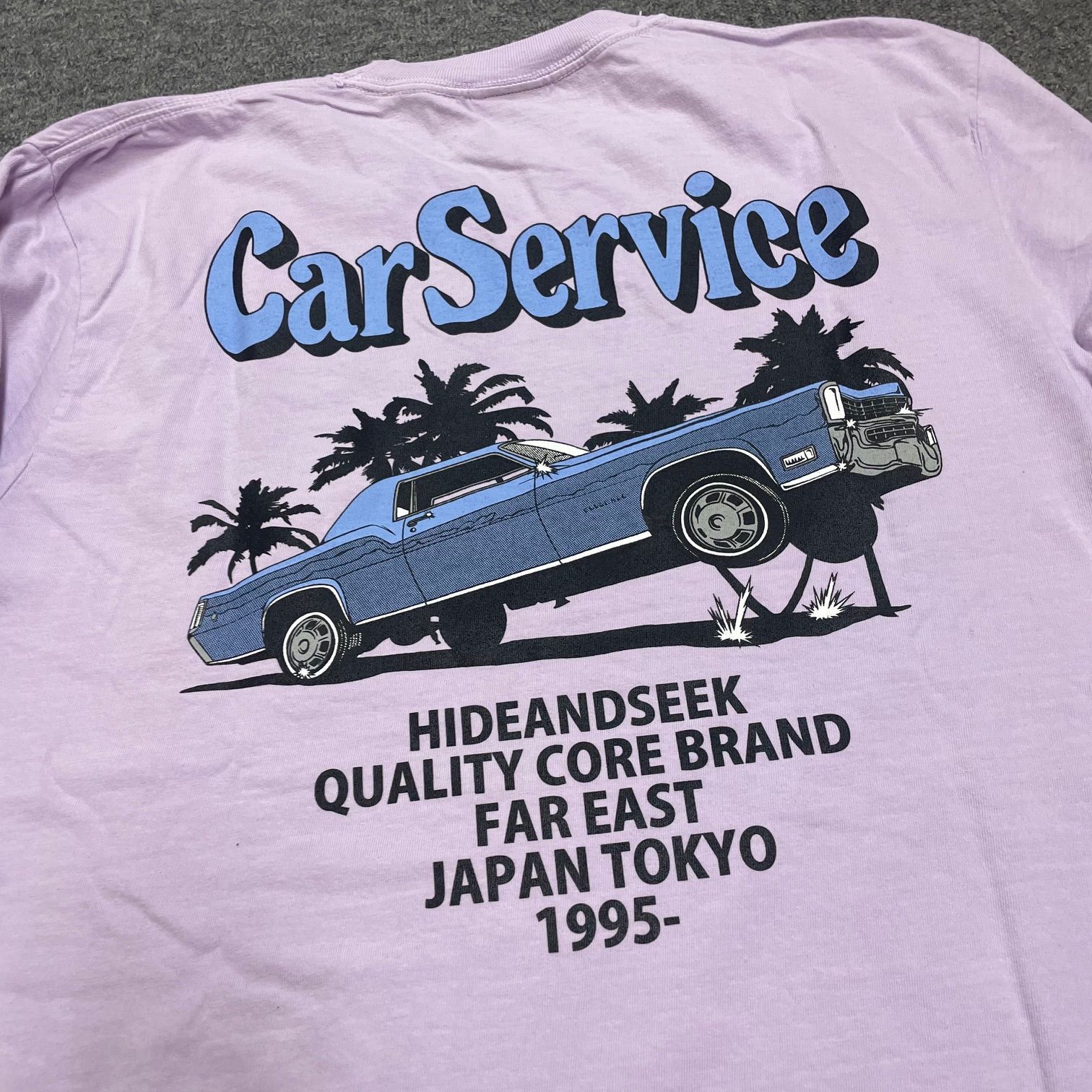 hideandseek carservice ロンT パープル XL 新品 【公式通販】