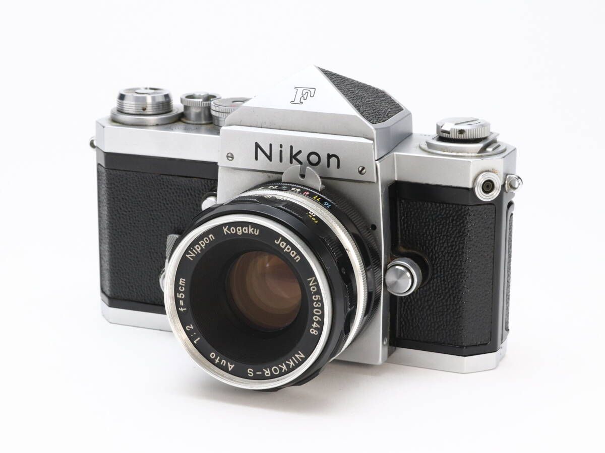 B 並品 Nikon ニコン F アイレベル 最初期 640万番台 NIKKOR-S AUTO 5cm F2 PAT.PEND. 9枚絞り 初期不良返品対応 44-5